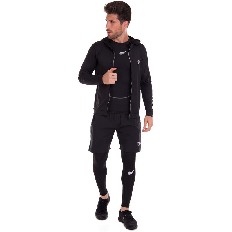 Шорти спортивні чоловічі JASON 7178-J L-2XL чорний