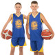 Форма баскетбольна дитяча NBA клуб Golden state warriors 30 7354 S-2XL синій-жовтий