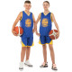 Форма баскетбольна дитяча NBA клуб Golden state warriors 30 7354 S-2XL синій-жовтий