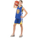 Форма баскетбольна дитяча NBA клуб Golden state warriors 30 7354 S-2XL синій-жовтий