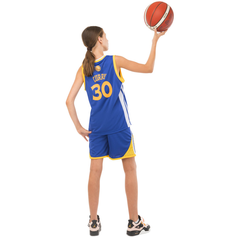 Форма баскетбольна дитяча NBA клуб Golden state warriors 30 7354 S-2XL синій-жовтий