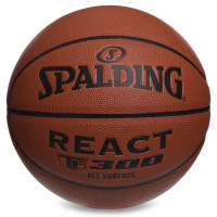 М'яч баскетбольний SPALDING REACT TF300 76846Y розмір 7 помаранчевий