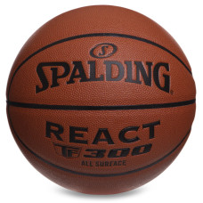 М'яч баскетбольний SPALDING REACT TF300 76846Y розмір 7 помаранчевий