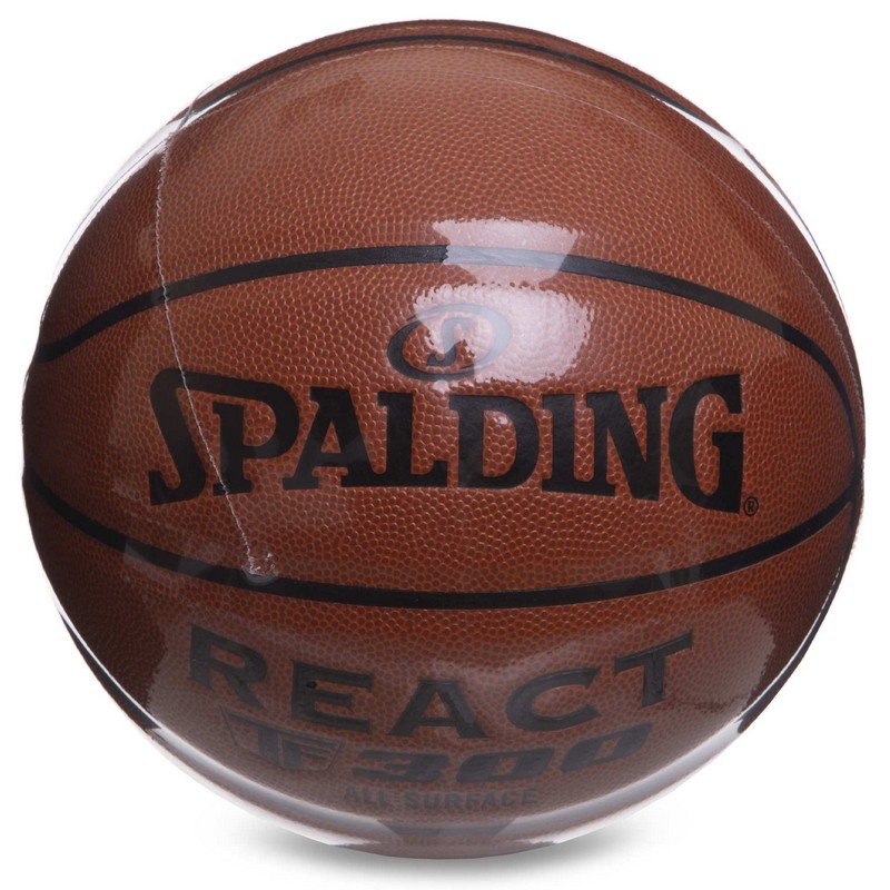 М'яч баскетбольний SPALDING REACT TF300 76846Y розмір 7 помаранчевий