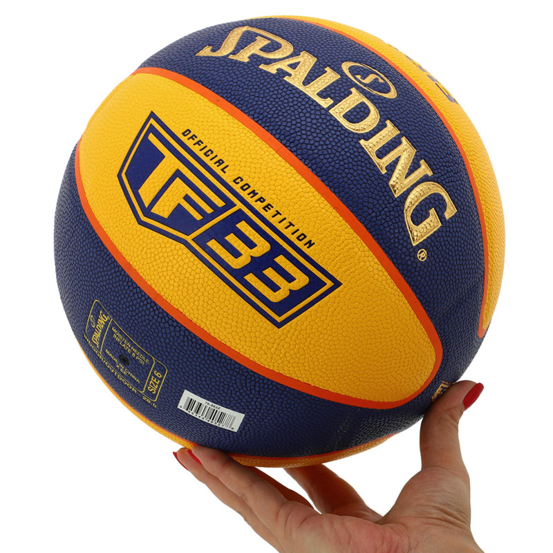 М'яч баскетбольний SPALDING TF 33 GOLD 76862Z розмір 6 синій-жовтий