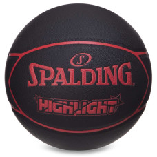 М'яч баскетбольний SPALDING HIGHLIGHT 76868Y розмір 7 чорний