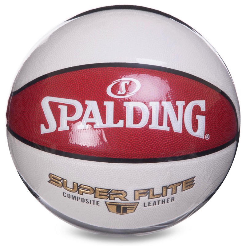 М'яч баскетбольний SPALDING SUPER FLITE 76929Y розмір 7 білий-червоний