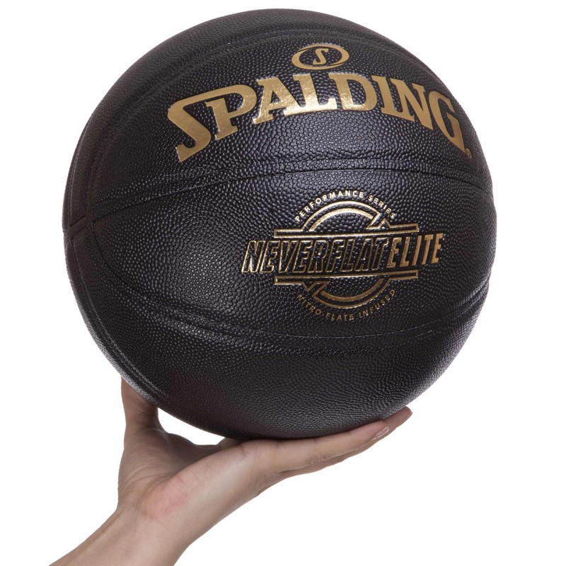 М'яч баскетбольний SPALDING NEVERFLAT ELITE 76991Y розмір 7 чорний