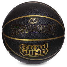 М'яч баскетбольний SPALDING GLOW WIND 76992Y розмір 7 чорний