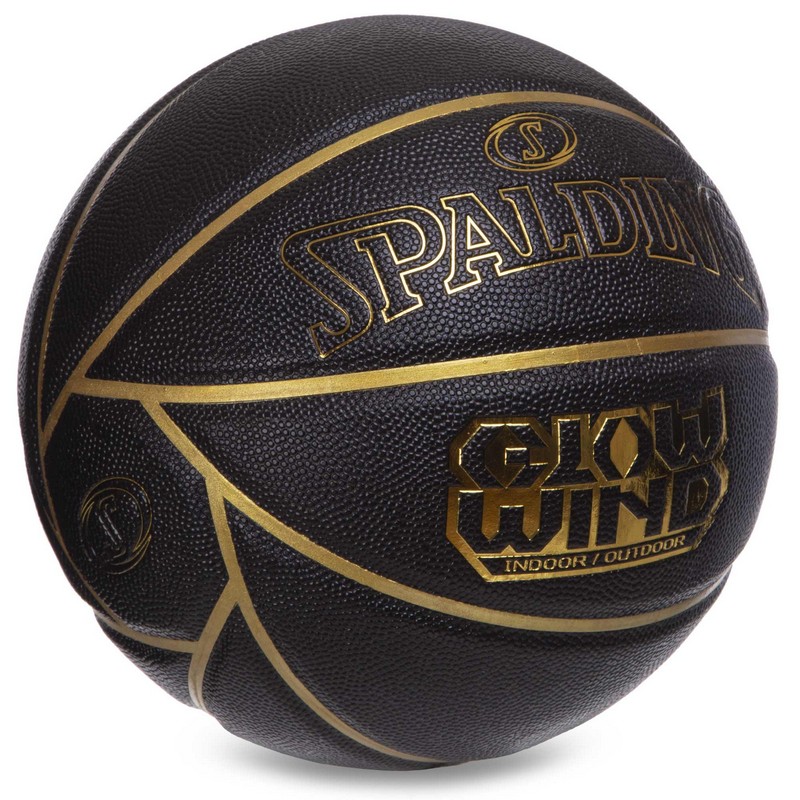 М'яч баскетбольний SPALDING GLOW WIND 76992Y розмір 7 чорний