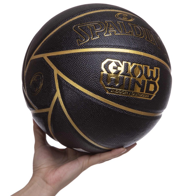 М'яч баскетбольний SPALDING GLOW WIND 76992Y розмір 7 чорний