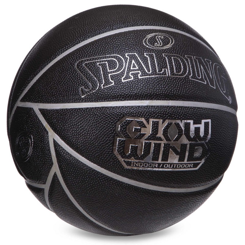 М'яч баскетбольний SPALDING GLOW WIND 76998Y розмір 7 чорний