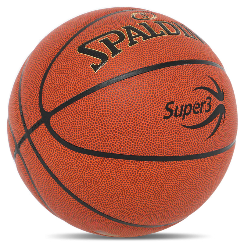 М'яч баскетбольний SPALDING SUPER 3 77747Y розмір 7 коричневий