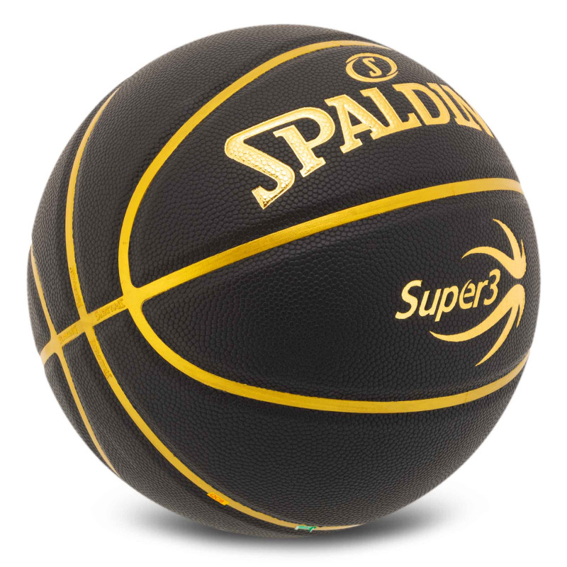 М'яч баскетбольний SPALDING SUPER3 77749Y розмір 7 чорний