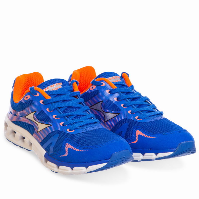 Кросівки Health 7888-BL розмір 37-45 синій-помаранчевий