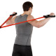 Еспандер трубчастий з ручками з дверним фіксатором SP-Sport  Resistance Band 8021-30-170 30LB d-12мм l-170см червоний