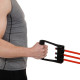 Еспандер трубчастий з ручками з дверним фіксатором SP-Sport  Resistance Band 8021-30-170 30LB d-12мм l-170см червоний