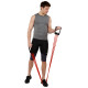 Еспандер трубчастий з ручками з дверним фіксатором SP-Sport  Resistance Band 8021-30-170 30LB d-12мм l-170см червоний