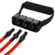 Еспандер трубчастий з ручками з дверним фіксатором SP-Sport  Resistance Band 8021-30-170 30LB d-12мм l-170см червоний