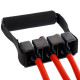 Еспандер трубчастий з ручками з дверним фіксатором SP-Sport  Resistance Band 8021-30-170 30LB d-12мм l-170см червоний