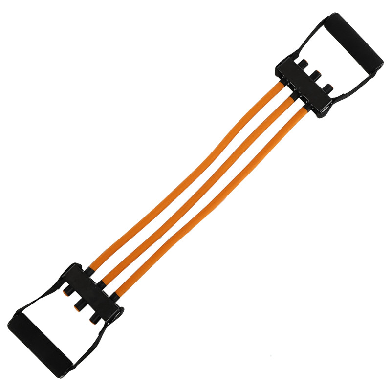 Еспандер трубчастий з ручками SP-Sport Resistance Band 8021-4 навантаження-18кг довжина-75см жовтий