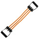 Еспандер трубчастий з ручками SP-Sport Resistance Band 8021-4 навантаження-18кг довжина-75см жовтий