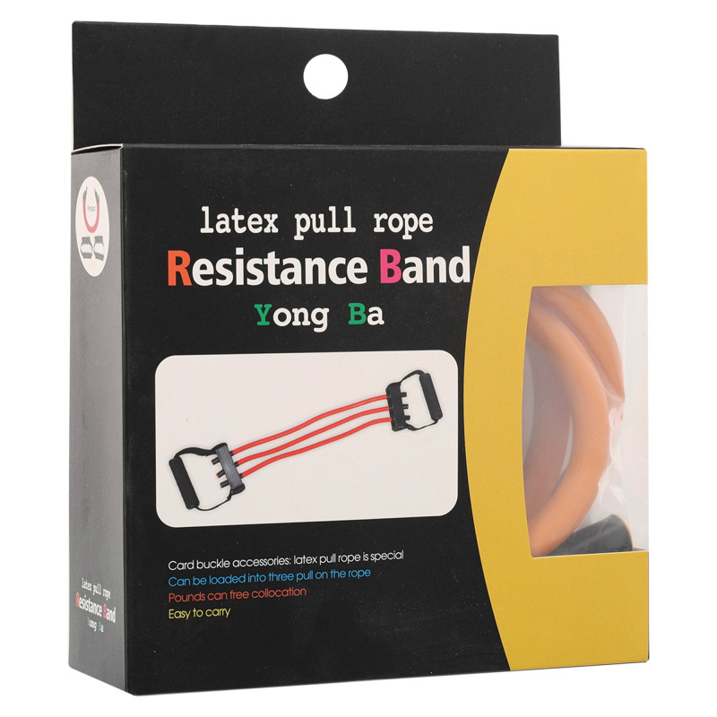 Еспандер трубчастий з ручками SP-Sport Resistance Band 8021-4 навантаження-18кг довжина-75см жовтий