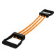 Еспандер трубчастий з ручками SP-Sport Resistance Band 8021-4 навантаження-18кг довжина-75см жовтий
