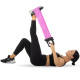 Стрічка-еспандер еластична для фітнесу та йоги з ручками SP-Sport Pilates Band 8038 кольори в асортименті