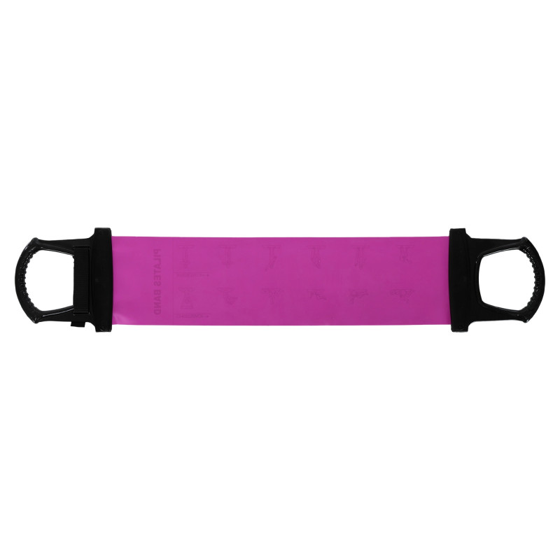 Стрічка-еспандер еластична для фітнесу та йоги з ручками SP-Sport Pilates Band 8038 кольори в асортименті