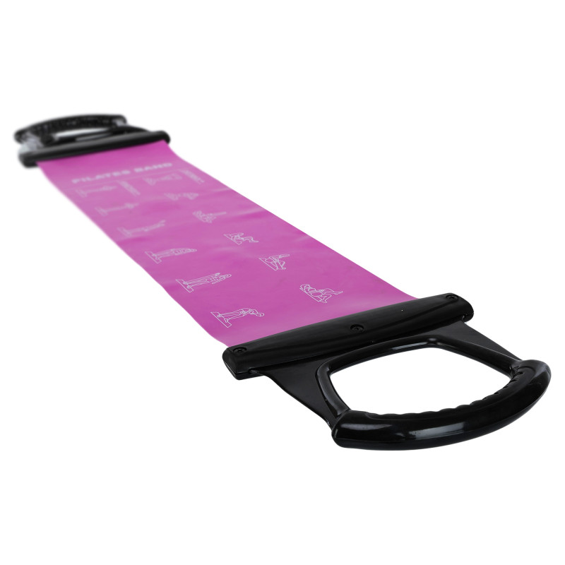 Стрічка-еспандер еластична для фітнесу та йоги з ручками SP-Sport Pilates Band 8038 кольори в асортименті
