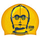 Шапочка для плавання силіконова для дорослих SPEEDO SLOGAN PRINT 808385C797 Star Wars C3PO помаранчевий-чорний