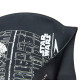 Шапочка для плавання силіконова для дорослих SPEEDO SLOGAN PRINT 808385C852 Star Wars Death Star чорний-сірий