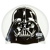 Шапочка для плавання силіконова для дорослих SPEEDO SLOGAN PRINT 808385C854 Star Wars Darth Vader білий-чорний