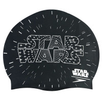 Шапочка для плавання силіконова юніорська SPEEDO JUNIOR SLOGAN PRINT 808386C353 Star Wars чорний-білий