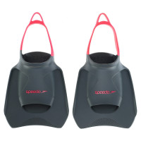 Ласти для тренувань в басейні короткі з відкритою п'ятою SPEEDO BIOFUSE FITNESS 8087669068 розмір 34-48 чорний-рожевий