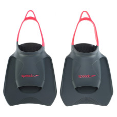 Ласти для тренувань в басейні короткі з відкритою п'ятою SPEEDO BIOFUSE FITNESS 8087669068 розмір 34-48 чорний-рожевий