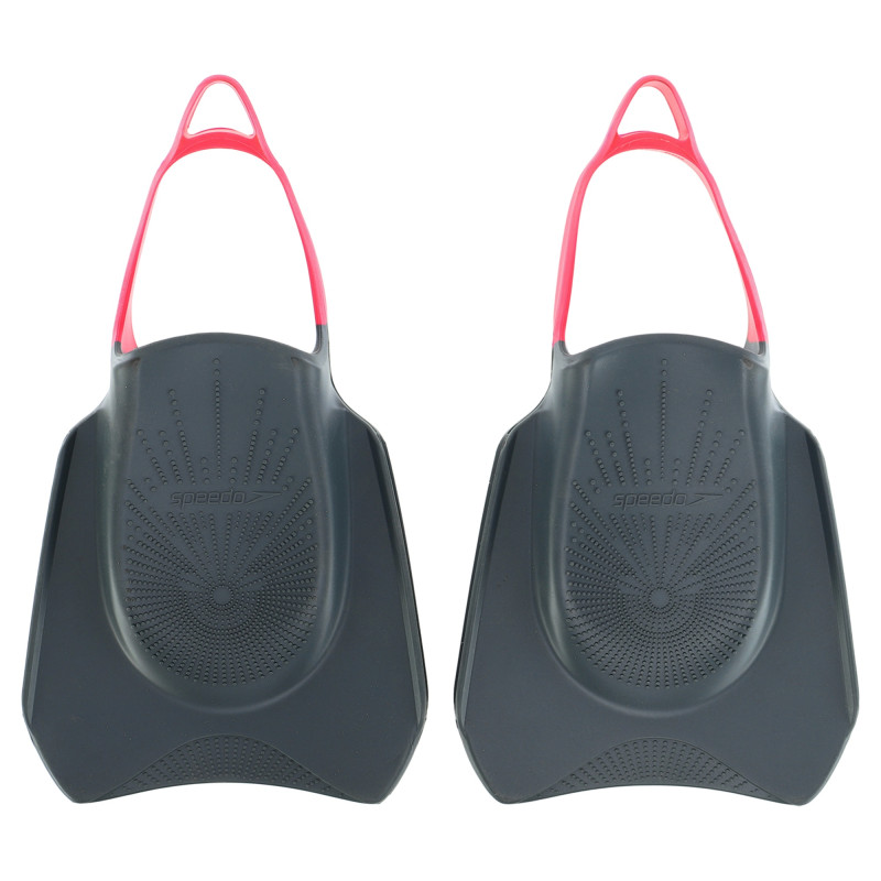 Ласти для тренувань в басейні короткі з відкритою п'ятою SPEEDO BIOFUSE FITNESS 8087669068 розмір 34-48 чорний-рожевий