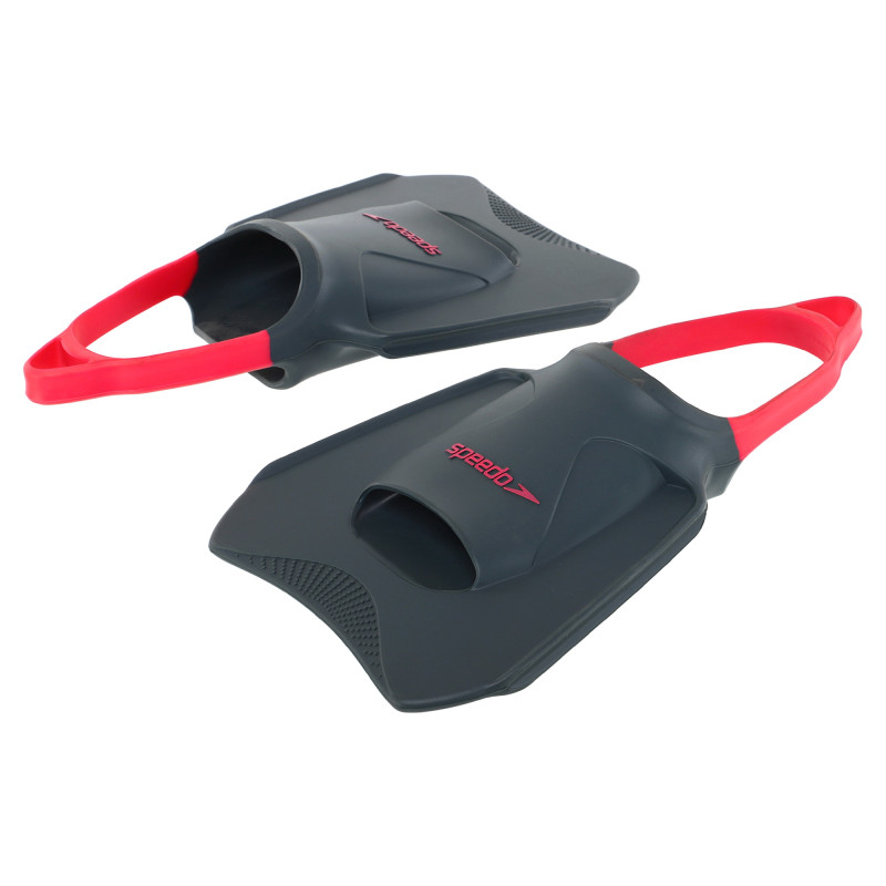 Ласти для тренувань в басейні короткі з відкритою п'ятою SPEEDO BIOFUSE FITNESS 8087669068 розмір 34-48 чорний-рожевий