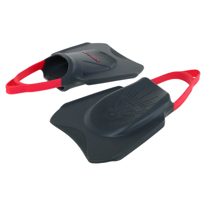 Ласти для тренувань в басейні короткі з відкритою п'ятою SPEEDO BIOFUSE FITNESS 8087669068 розмір 34-48 чорний-рожевий