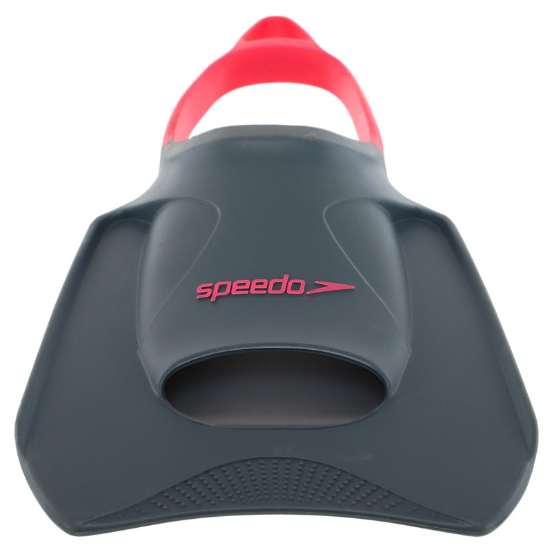 Ласти для тренувань в басейні короткі з відкритою п'ятою SPEEDO BIOFUSE FITNESS 8087669068 розмір 34-48 чорний-рожевий
