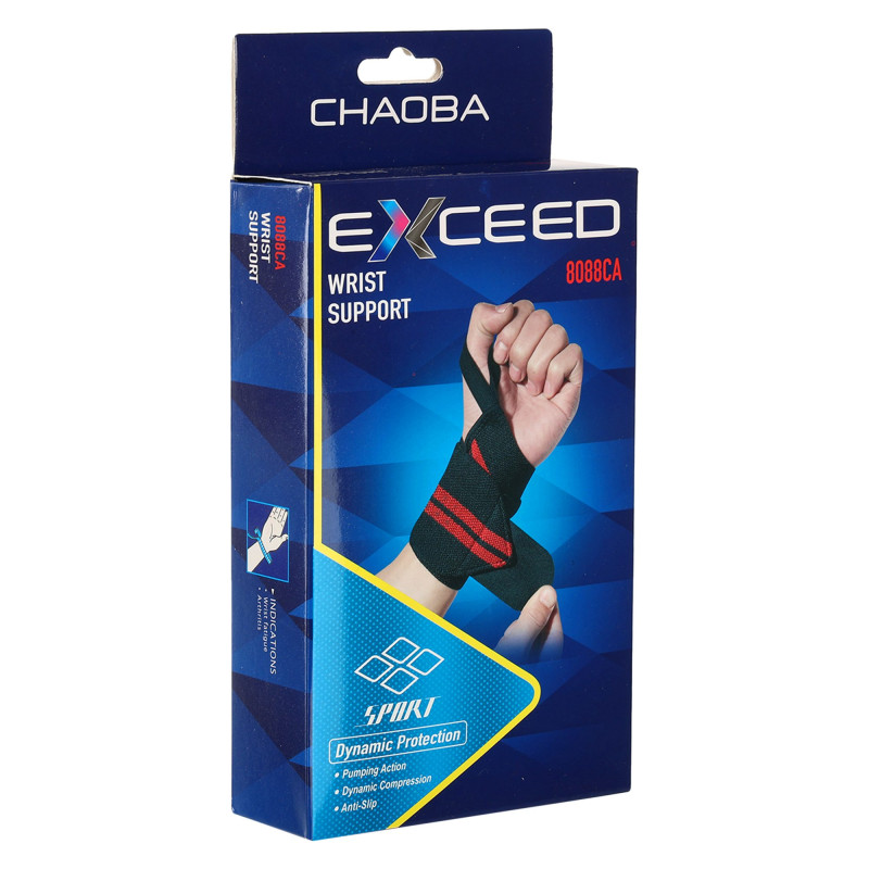 Бинти кистьові для жиму STRENGTH WRIST WRAPS EXCEED 8088CA 2штуки чорний