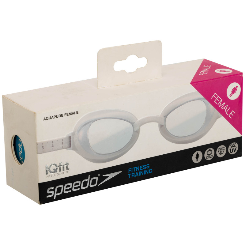 Окуляри для плавання дорослі SPEEDO AQUAPURE FEMALE 8090047237 білий