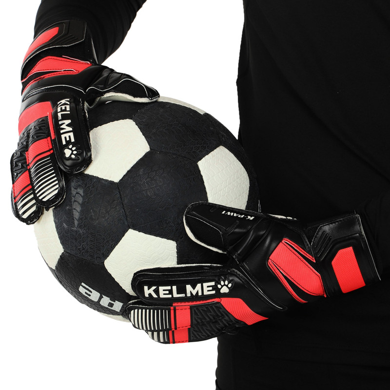 Рукавиці воротарські професійні KELME 8101ST5004-9045 розмір 7-12 чорний-червоний