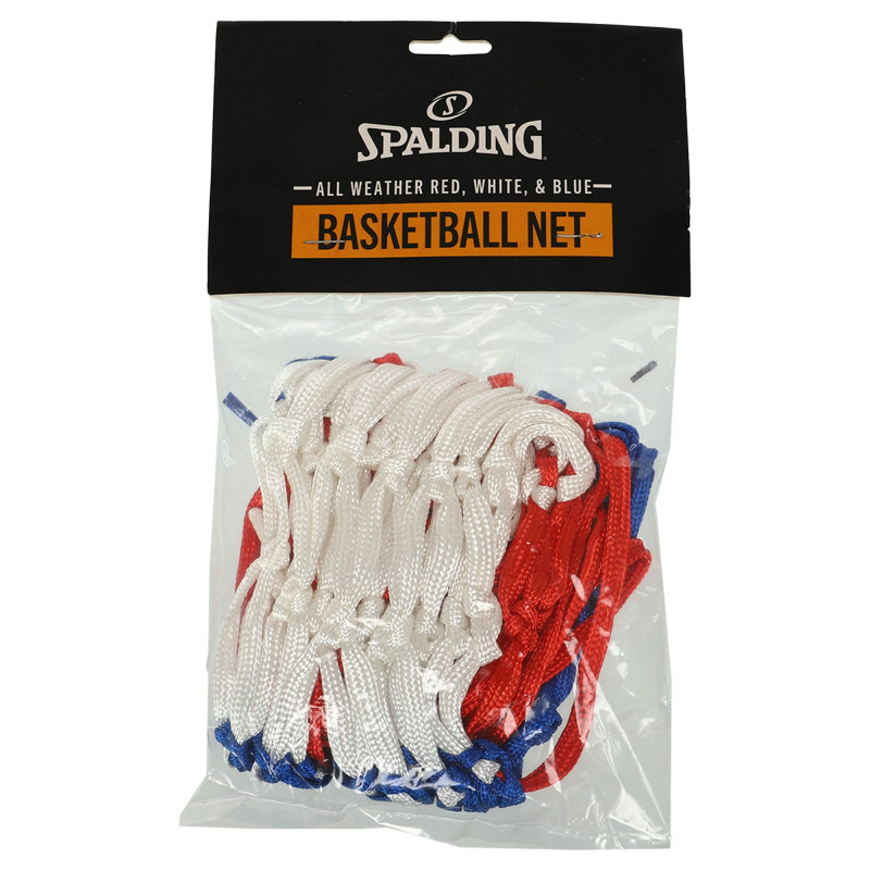Сітка баскетбольна SPALDING 8279SPCN ALL WEATHER 1шт червоний-білий-синій