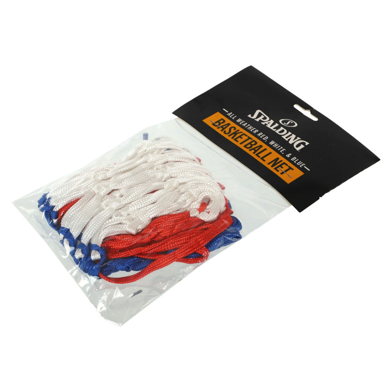 Сітка баскетбольна SPALDING 8279SPCN ALL WEATHER 1шт червоний-білий-синій