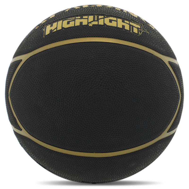 М'яч баскетбольний гумовий SPALDING HIGHLIGHT 84355Z розмір 7 чорний