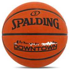 М'яч баскетбольний гумовий SPALDING DOWNTOWN 84363Z розмір 7 помаранчевий