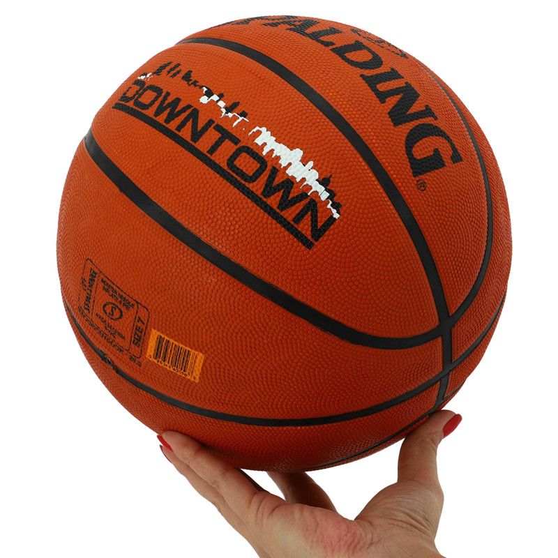 М'яч баскетбольний гумовий SPALDING DOWNTOWN 84363Z розмір 7 помаранчевий