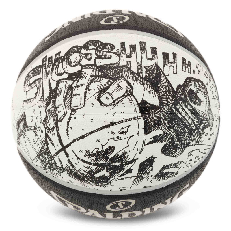 М'яч баскетбольний гумовий SPALDING SKETCH 84447Y розмір 7 чорний